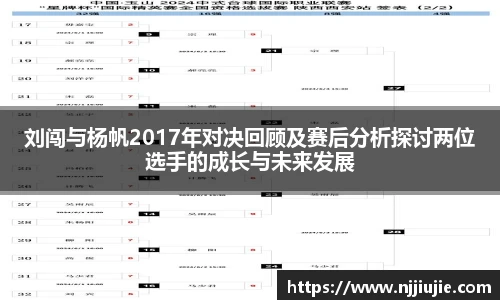 刘闯与杨帆2017年对决回顾及赛后分析探讨两位选手的成长与未来发展